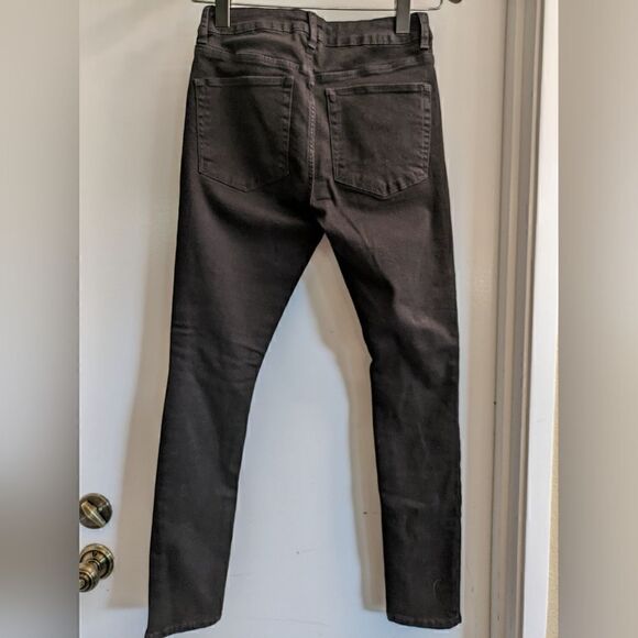 NWT ASOS Black Distressed Skinny Jeans Size 28 - Picture 6 of 7